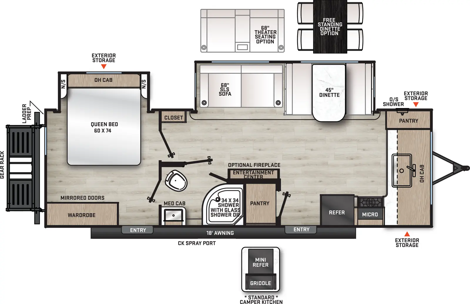 Catalina Legacy Edition 263FKDS Floorplan